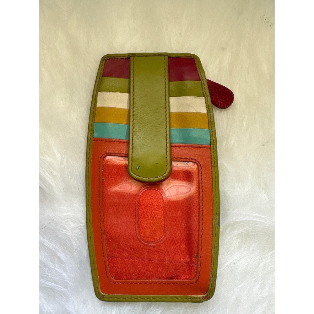 Colorful Leather Coin Purse Card Holder Wallet Y2k Indie Genuine Leather View 2
